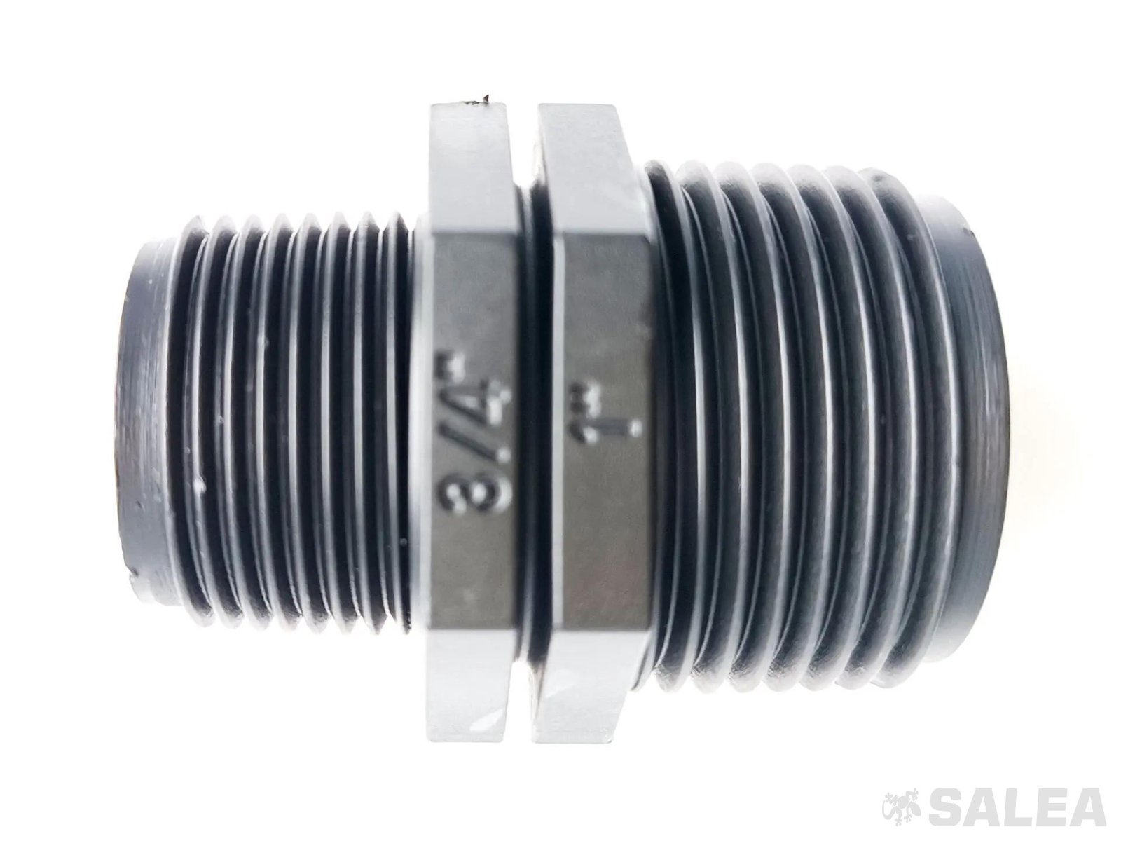 Ниппель пластиковый1″х 3/4″нар.рез., переходная футорка, соединительный фитинг для труб ПНД, 3 шт