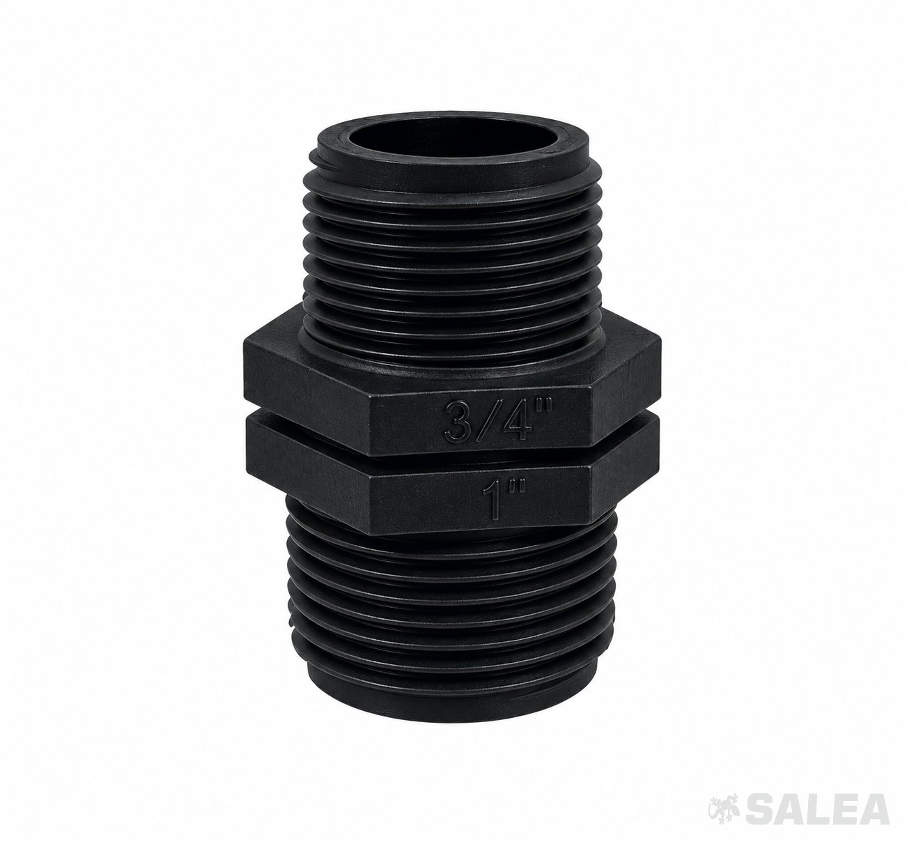 Ниппель пластиковый1″х 3/4″нар.рез., переходная футорка, соединительный фитинг для труб ПНД, 3 шт